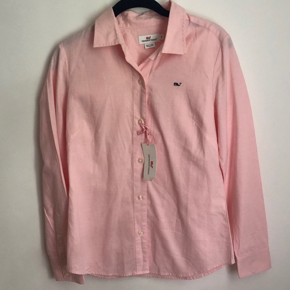 Women's Pink Vineyard Vines Button-down